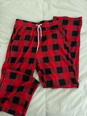 Target Red and Black Buffalo Plaid Drawstring Pajama Pants